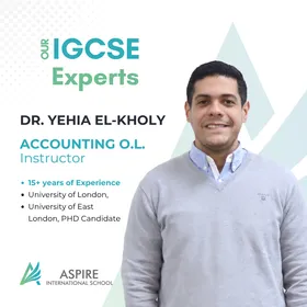 Dr. Yehia El-Kholy — Accounting O.L. instructor at Aspire