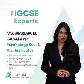 Ms. Mariam El Gabalawy — Psychology O.L. & A.L. instructor at Aspire