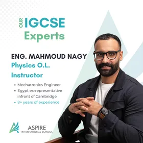 Eng. Mahmoud Nagy — Physics O.L. instructor at Aspire
