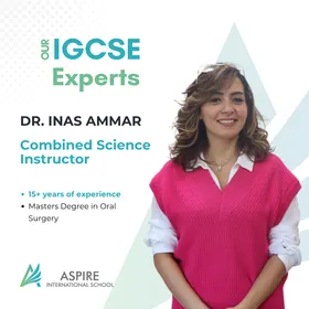 Dr. Inas Amaar — Combined Science instructor at Aspire