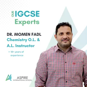 Dr. Momen Fadl — Chemistry O.L. & A.L. instructor at Aspire