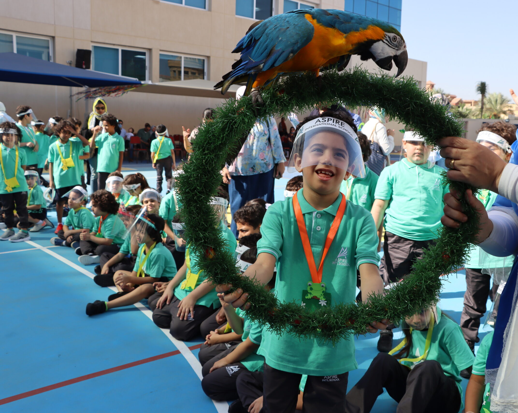 Outdoor learning on the Aspire campus