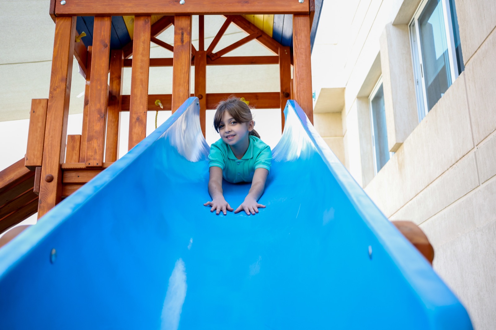 Children using the playground